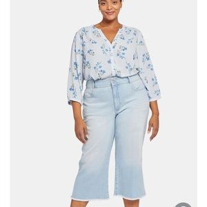 NYDJ wide leg capris jeans
